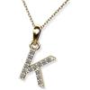 LillyMarie Collana Da Donna Con Ciondolo A Lettera In Oro 333 E Design A Catena Ancorata