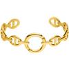 Purelei Chic Armcuff - elegante bracciale con design ad anello, resistente all'acqua - in acciaio inossidabile, placcato in oro 14K, placcato in oro rosa 18K o color argento, Eine Grösse, Acciaio