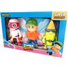 Silverlit - Stumble Guys - Set di 3 figure Monster Flex 12 cm - Personaggi estensibili e estensibili - Giocattolo per bambini dai 5 anni