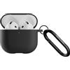 Native Union, custodia in silicone per AirPods 4 con moschettone in metallo, nero