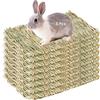GBKDQQ 8 tappetini per erba di piccoli animali, 28 x 20 cm, in tessuto, per conigli, per porcellini d'India, conigli, criceti, topi