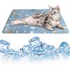 FOSDICK Tappetino Refrigerante per Cani Gatti e Criceti, Tappetino Rinfrescante per Gatti, Tappetini Refrigerante Seta di Ghiaccio Tappeto Autorinfrescante Pet Cooling Mat in Estate, 45x60cm