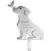 FIUTEKO Targa commemorativa per cani, pietra commemorativa con cane, 30 x 15 cm, decorazione per tomba da giardino, resistente alle intemperie, per proprietari di animali domestici