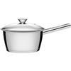 Tramontina Casseruola Cucina Acciaio Inox Allegra con Fondo Triplo e Coperchio in Vetro 16 cm 1,50L