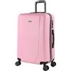 ITACA Valigia Media da Viaggio Rigide, Trolley Medio con 4 Ruote, Materiale ABS Valigia Media Rigida in Offerta Resistente e Leggero Tiber, Rosa, M