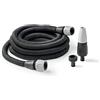 G.F. SRL, Aquapop Grey Easy 30, 30m di Tubo Auto-Estensibile in Tessuto, MADE IN ITALY, con Mini Lancia e Raccordi, per irrigare Giardini e Balconi, Grigio scuro