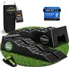 CAMPERGRADE Rampa di carico per camper e roulotte - Rampa di sollevamento auto a 3 livelli [set di 2] | Rampa auto resistente per camper e roulotte | Rampa auto stabile