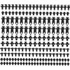 Aiuphing rivetti in plastica per auto, 190 pezzi 6 taglie clips pannelli auto push pin, Universal clip auto carrozzeria, Fissaggio per Auto Clip, per Pannello del Cruscotto Della Radio Paraurti