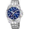 Festina Orologio Uomo Analogico in Acciaio Inossidabile 316L Argentato - Movimento al Quarzo - Vetro Minerale ad Alta Resistenza - Impermeabile 10 ATM - Casual - Multifunzione F20445/2