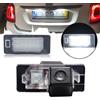 Berlingan Telecamera per auto retromarcia, visione notturna, impermeabile, per Fiat 500X Petrol Diesel SUV FWD 334 2014-2021(OEM 51962525)
