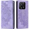 CASEONJAN Cover per Xiaomi 13T / 13T Pro, Pelle PU Custodia a portafoglio con scomparti per Slot Schede, Antiurto Flip Caso Cover per Xiaomi 13T / 13T Pro (Vintage Viola)