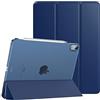 TiMOVO Cover per iPad Air 11 Pollici (M4 2026/M3 2025/M2 2024), Custodia iPad Air 5a/4a Gen (2022/2020) 10,9 Pollici, Ultra Sottile Leggero Semi-Trasparente Rigido Cover - Blu Marino