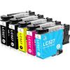 LeciRoba LC527 LC-527 - Cartucce d'inchiostro per Brother LC-527BK LC-527C LC-527M LC-527Y per stampanti Brother MFC-J4550DW MFC-J4350DW (confezione da 5)
