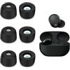 Seminer 3 Paia di Cuffie In-Ear di Ricambio Compatibili con Sony WF-1000XM5, Tappi per Orecchie Imbottiti In-Ear Earphones (L, Nero)