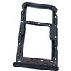 generale Compatibile per HUAWEI P SMART FIG-LX1 FIG-L21 ALLOGGIO SUPPORTO ADATTATORE SLOT PORTA CARD SCHEDA SIM TRAY CARRELLO VASSOIO PORTA VANO SCHEDE NANO SIM1 + vano Memoria Micro Sd o Scheda SIM2 (NERO)