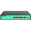 LINOVISION Switch PoE a 4 porte Full Gigabit PoE , 4* porte BT 90W, 1* GE e 1* Gigabit SFP Uplink, IEEE 802.3 af/at/bt, Power Budget totale 96W, 250m Long Distance