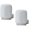 shinar Supporto da parete in metallo, compatibile con Homepod 2, salvaspazio, accessorio per supporto, compatibile con Homepod 2, gestione dei cavi integrata 12 kg (2-Pack, Bianca)