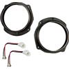 Sound Way Sound-way Kit Adattatori Anelli Distanziali | Supporti Altoparlanti Casse Autoradio | Connettori per Autoradio da 16,5 / cm 165 mm | Compatibile con Fiat Stilo, Bravo, Croma/Lancia Delta