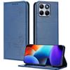 XINYEXIN Custodia per Motorola Edge 70 Fusion, Cover a Libro in Pelle PU con Blocco RFID, Slot per Carte, Supporto, Protezione Completa Antiurto - Blu