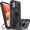 Tuvror Cover per Samsung Galaxy A14 5G /4G con Supporto. [Anello rotante a 360° e Supporto]. Cover protettiva antiurto per Samsung A14, Nero