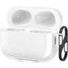 kwmobile Custodia Compatibile con Apple Airpods Pro 2 Cover - Protezione Astuccio Cuffie Wireless - Cover Resistente in Silicone TPU - trasparente