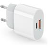 HOSOW Caricatore USB C 20W Con Cavo Lightning MFi 2 Metri, Alimentatore Rapido Per IPhone 14/13/12/11/SE/X/8 E IPad