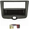 tomzz Audio 2455-024 Set mascherina radio compatibile con Toyota Yaris P1 Yaris Verso P1 anno di costruzione 1999-2003 nero con adattatore radio ISO