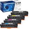 colorfly 219A 219X Toner 4-Pack Compatibile per HP 219A 219X per Color Laserjet Pro MFP 3302FDW 3302SDW 3302FDN 3302FDNG 3302FDWG 3302SDWG 3202DN 3202DW W2190A Nero Ciano Magenta Giallo, senza chip