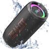ZEALOT Altoparlante Bluetooth 60W con luce,scatola musicale portatile con scheda USB/Micro SD/AUX, Bluetooth 5.3, IPX6 impermeabile, Dual Pairing, Loud Stereo Sound per telefono,