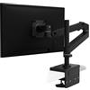 Ergotron LX Pro Premium - Supporto da scrivania per monitor piatto curvo ultrawide fino a 34, VESA 75x75mm o 100x100mm, palo alto, nero