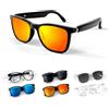 Xmenha Occhiali da sole intelligenti audio per uomo e donna con microfono altoparlante wireless Bluetooth Smart Sun Glasses lenti polarizzate funzione audio con cuffie altoparlante Open Ear Headphone, Colore