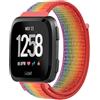 FYISWHO Traspirante Sport Cinturino per Fitbit Versa 2 / Lite/SE, Nylon Bracciali Cinturini di Ricambio per Fitbit Versa