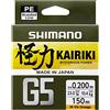 Shimano Kairiki G5 Hi-Vis Treccia 5 fili, 150 m, D.0,17 mm, R,6,9 kg, LDM51UE170150H