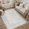 PureCozy Tappeto Salotto Grigio 120x170cm Camera da Letto Antiscivolo Lavabile Tappeti Sala Cameretta Soggiorno Ufficio Carpet Pelo Corto Morbido Rug