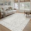 PureCozy Tappeto Salotto Grigio 150x210cm Camera da Letto Antiscivolo Lavabile Tappeti Sala Cameretta Soggiorno Ufficio Carpet Pelo Corto Morbido Rug