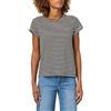 AllSaints all Saints Maglietta da Donna Anna Stripe (Confezione da 1), Gesso/Inchiostro, XS