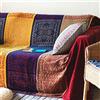 Edcooy Coperta per Divani Grande, Coperta in Ciniglia Jacquard con Nappe per Letto, Seggioloni, Fodere per Sedie 2 o 3 Posti, Bohémien con Frange, (Rosso, Grande 220x260 cm)..