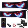 ZYNTEK DIY LED Dinamico Smart Colorato Lampada per Occhi Soft Screen, Occhi di Diavolo, USB 5V, Display Flessibile Programmabile, per Decorazione Domestica/Pubblicità Negozio (2PCS 12x47cm)