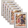 EYMPEU Cornice 20x25, Cornice Foto Decorare per Casa Set 6, Marrone Chiaro