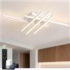 Sky angle Plafoniera LED Smart con Controllo Vocale per Alexa/Google Home, Luci a Soffitto Dimmerabili, Lampada Piatta per Soggiorno, Camera da Letto, Bagno, Cucina