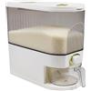 ZoeQide Dispenser da viaggio da 5 kg con misurino, contenitore per riso ermetico con scala temporale, contenitore per cereali per cucina, dispensa e cibo secco, senza BPA