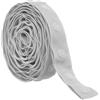 Rebower 2 Iarde Nastro di Plastica Con Bottoni Automatici, Tessuti per Tappezzeria per Cucire, Chiusura in Poliestere, [Per Cucire Tessuti, Progetti Fai Da Te] - Grigio / 18mm