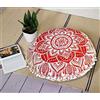 AVA Collections Copricuscino rotondo da pavimento con mandala da 22 pollici/55 cm, cuscino per meditazione, seduta per divano, cuscino decorativo stile hippie rotondo colorato bohémien boho chic, cuccia per cani