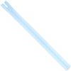 AERZETIX - Set di 8 Cerniere lampo a spirale N°5 40cm separabili con cursore - in metallo nylon poliestere - colore blu ghiaccio - per cucito artigianato creazioni tessili