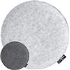 DuneDesign Cuscino per Sedia in Feltro - Ø35x3 Cm - Forma Rotonda - Protezione Reversibile per Seduta - Comfort Piacevole Materiale Durevole - Uso Cucina Terrazza e Giardino - Facile da Pulire
