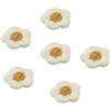 Blausky 50 pezzi applique fiore da 1,3 cm, mini toppe floreali, toppe fiore ricamate fai da te, toppe ricamate, patch per vestiti, piccole toppe floreali colorate da cucire, accessori fai da te, beige