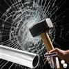 Qualsen 8Mil Pellicola Trasparente Adesiva Antieffrazione Antirottura Pellicole di Sicurezza per Vetro Pellicola Adesiva per Vetri Pellicola Protettiva per Casa, Banche, Uffici e hotel 75x200cm