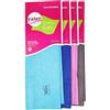 TITTEX - Panni Microfibra Vetri e Acciaio, Set 4, Pulizia Senza Aloni, Finestre, Specchi, TV, PC, Cucina, Bagno - Panni in Microfibra per Pulizia Casa, Lavabili, Resistenti.(50x70)