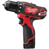 Milwaukee TRAPANO AVVITATORE 12V 2AH 2 BATTERIE