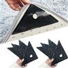 Ysnzaq per Tappeti 8 Pezzi Tappeto Gripper, Antiscivolo e Riutilizzabili Tappeto Gripper lavabili per tappeti Tappetino Antiscivolo Ideale ai rug Grippers per Il Bagno della Cucina-8 Pieces Black